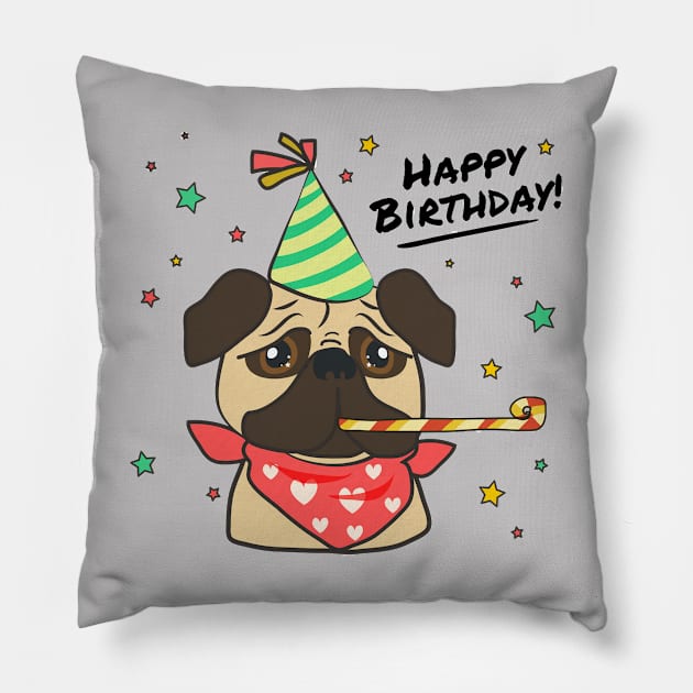 Cute pug lover Pillow by This is store