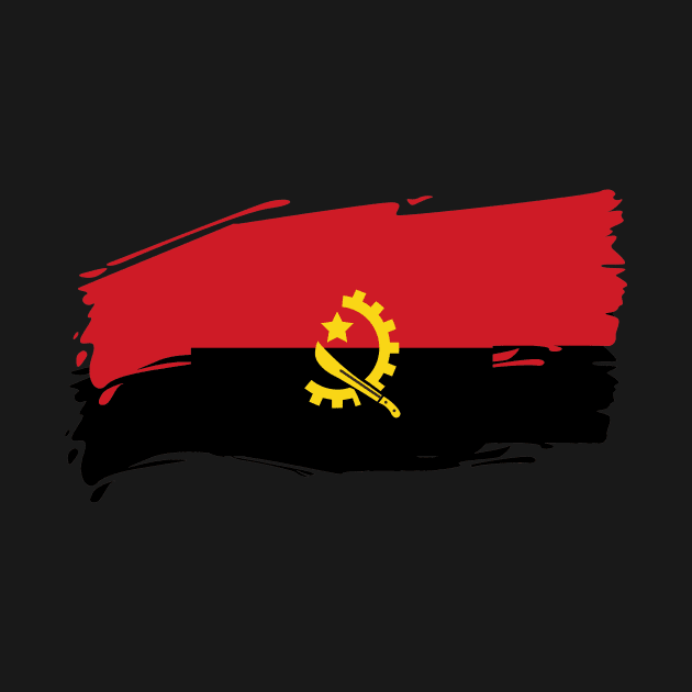 Angola painted flag by Luso Store