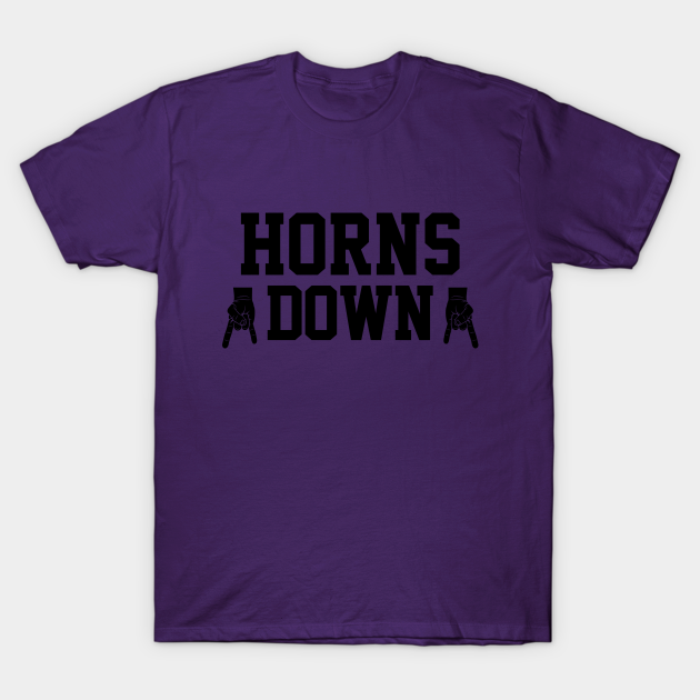 Discover Horns Down - Purple/Black - Horns Down - T-Shirt