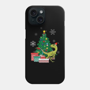 Velociraptor Around The Christmas Tree Phone Case
