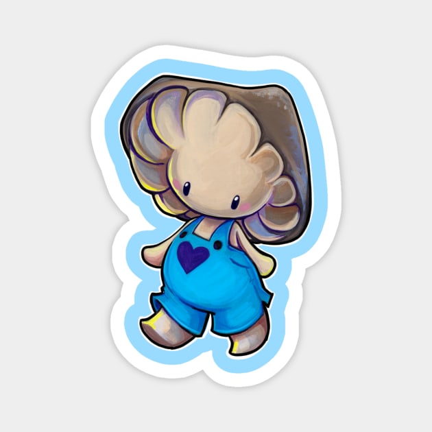 Blue mushroom Magnet by BiancaRomanStumpff