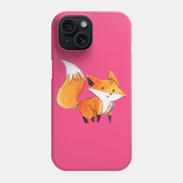 Cute Watercolor Fox Phone Case by saradaboru