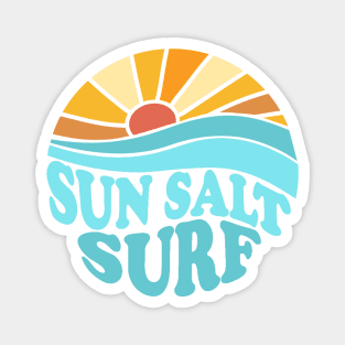 Sun Salt Surf Retro Beach Magnet