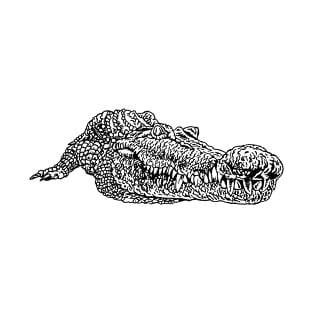 Crocodile tshirt hand drawn croc T-Shirt