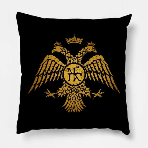 Byzantine Empire Constantinople Double Headed Eagle Pillow by Beltschazar