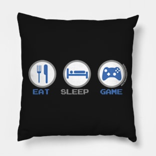 Eat Sleep Game - gamer geek nerd video games controller Pillow