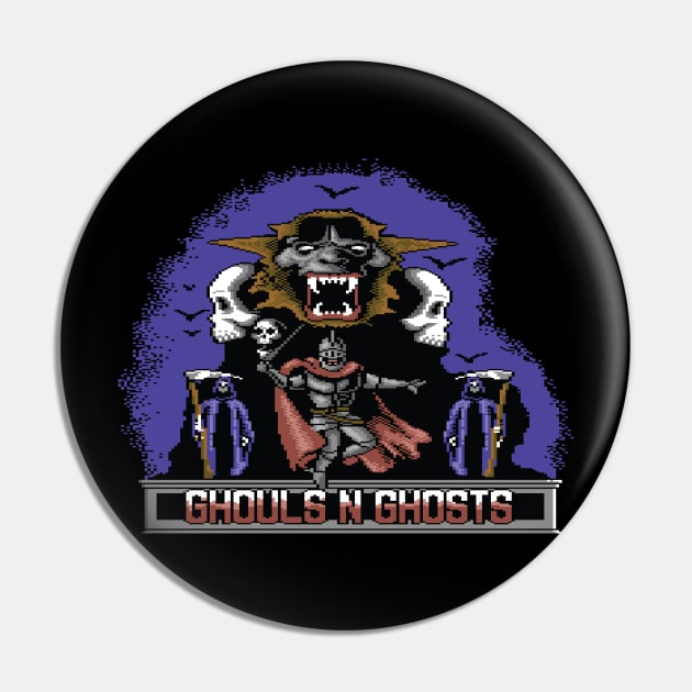 Ghouls 'n' Ghosts Pin by ilovethec64