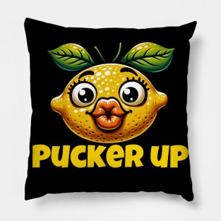 Zesty Pucker Up Lemon Pillow