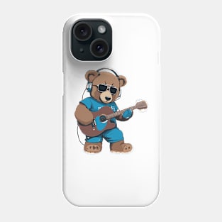 Teddy Bear Play Guitar Phone Case