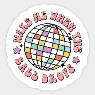 pink disco ball thank you stickers