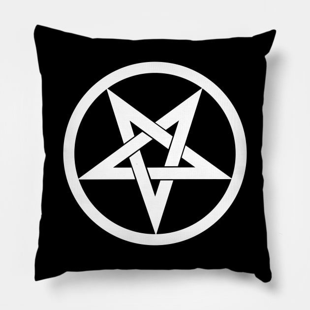 Woven Inverted Pentagram Pillow by RainingSpiders