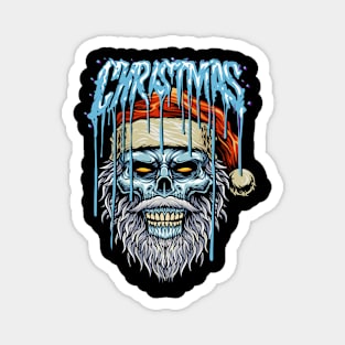 Christmas Skull Santa Magnet