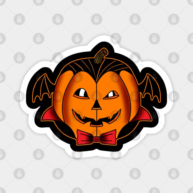 Pumpkin Dracula Magnet by nickbeta