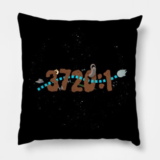 Asteroid Chase Pillow