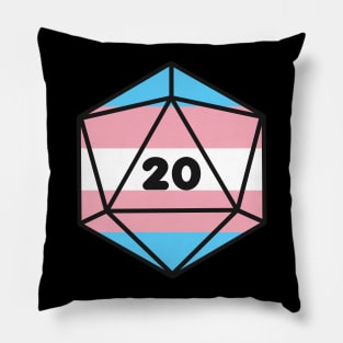 D20 - Transexual Pride Dice Pillow