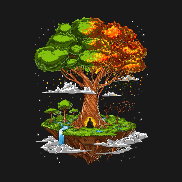 Buddha Tree Of Life by underheaven