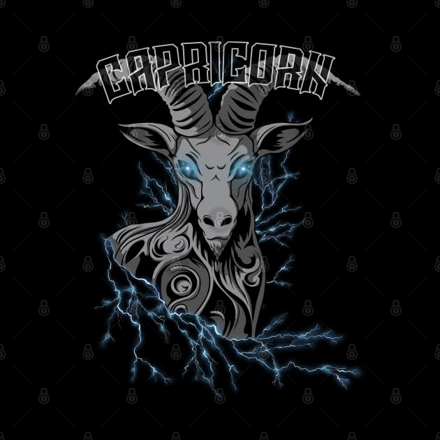 Lightning Capricorn (blue) by RampArt