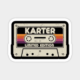 Karter Name Limited Edition Magnet