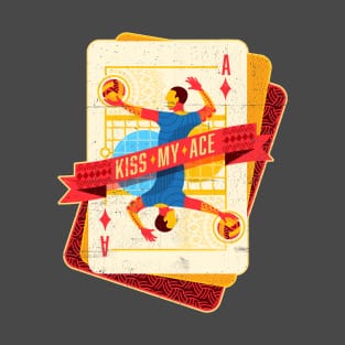 Kiss my Ace (of Diamonds) | Volleyball Design T-Shirt