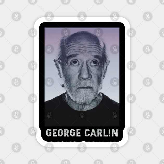 George Carlin Retro Magnet by VarioModifikasi Gank