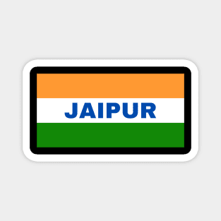 Jaipur City in Indian Flag Colors Magnet