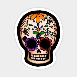 Local Color Sugar Skull Magnet