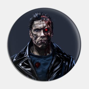 T-800 transparent design Pin