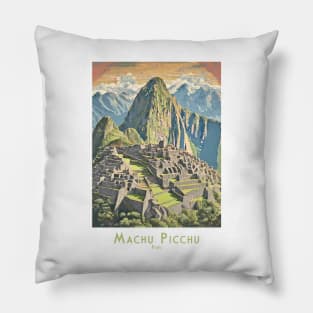 Mystic Machu Picchu in Peru Pillow