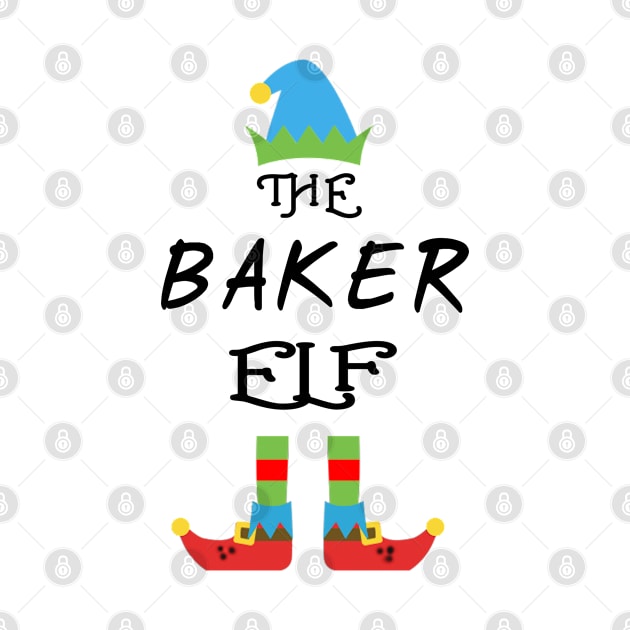 The Baker Elf Matching Family Group Christmas Party by CareTees