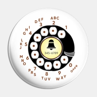 Retro Rotary Dial Pin