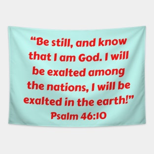 Bible Verse Psalm 46:10 Tapestry