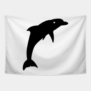 Dolphin Black Silhouette Animal Pet Cool Style Tapestry