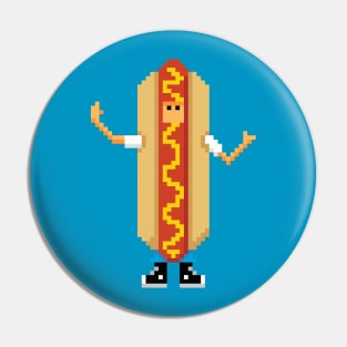 Hotdog Guy - Pixel Pals Pin