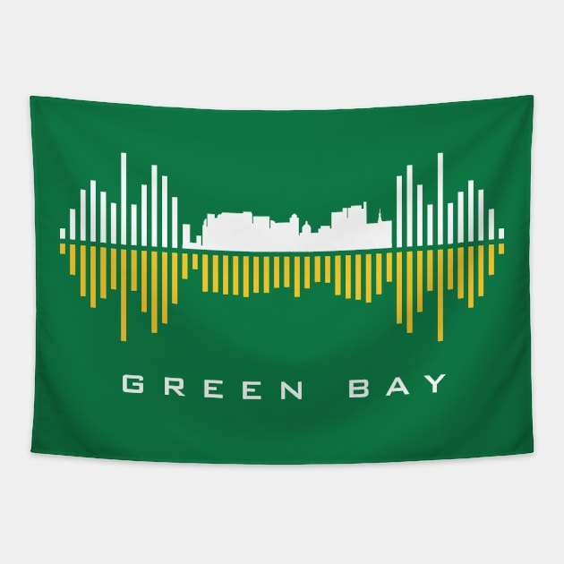 Green Bay Soundwave Tapestry by blackcheetah