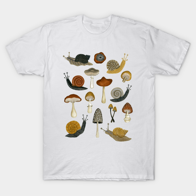 mushrooms & snails - Mushroom - T-Shirt