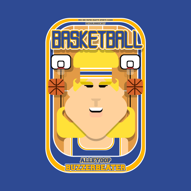 Basketball Blue Gold - Alleyoop Buzzerbeater - Hazel version by Boxedspapercrafts