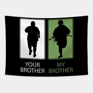 Proud Army Brother T-Shirt or Gift - Your Brother - My Brother - Sibling Siblings Tapestry