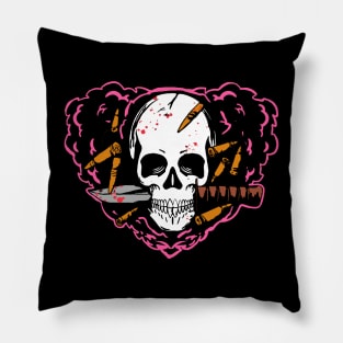 cute love skull Pillow