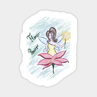 Fairy flower power Magnet