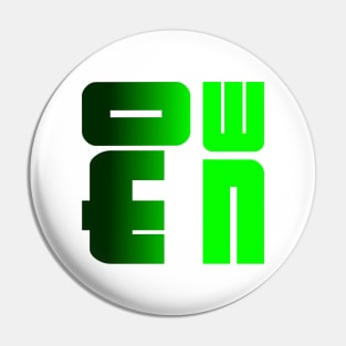 Owen, name, typography Pin