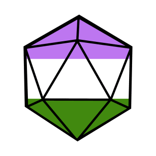 Genderqueer Pride d20 T-Shirt