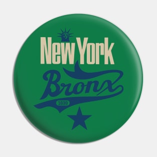 New York Bronx - New York Bronx Schriftzug - Bronx Logo Pin