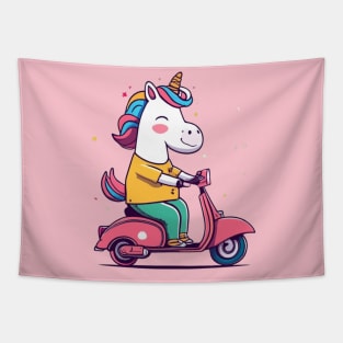 Unicorn on the go Tapestry