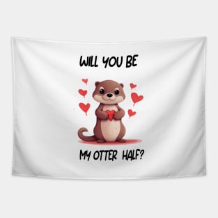 Wil You Be My Otter Half? Tapestry