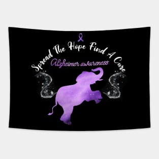 Alzheimer Awareness Spread The Hope Find A Cure Gift Tapestry