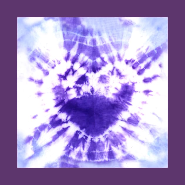 Tie-Dye Purple Heart by Carolina Díaz