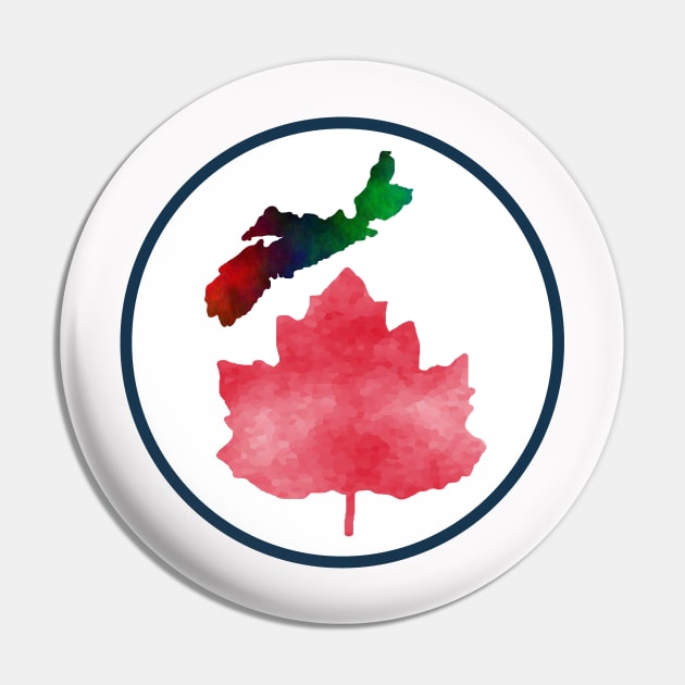 I LOVE Nova Scotia Canada Pin by SartorisArt1