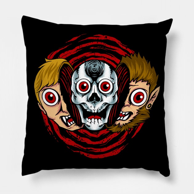 double hunter Pillow by spoilerinc