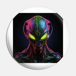 Alien Neon Art 2 Pin