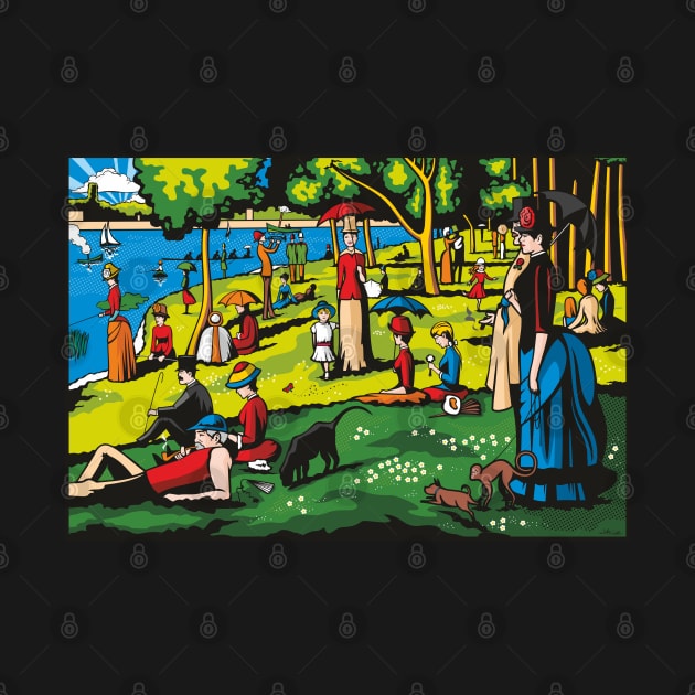 A Sunday Afternoon on the Island of La Grande Jatte by Jamie Lee Art